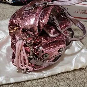 Coach | Bags | Coach Poppy Pink Sequin Bag 3821 | Poshmark